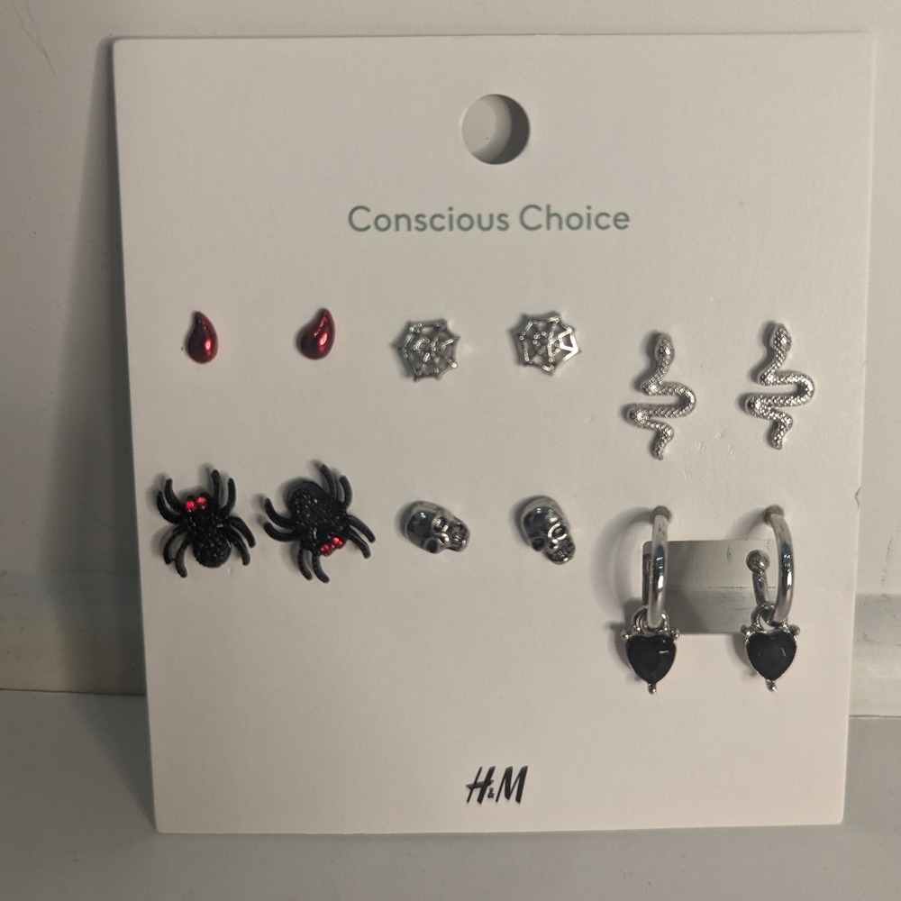 Halloween earrings set of 6